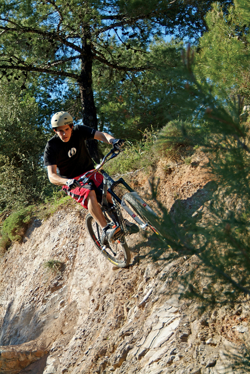 mountain bike wall ride